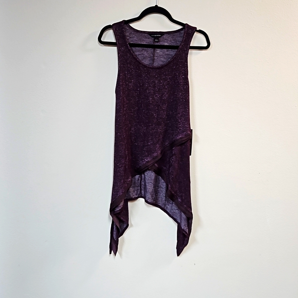 Flowy dark purple Rock and Republic tank